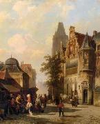 unknow artist European city landscape, street landsacpe, construction, frontstore, building and architecture.028 France oil painting reproduction